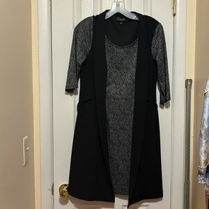 Half Sleeved Black Dress